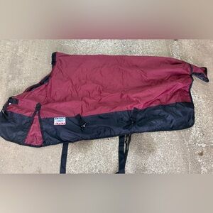 Grand Entry Saddlery Maroon / Black Horse Rain Sheet